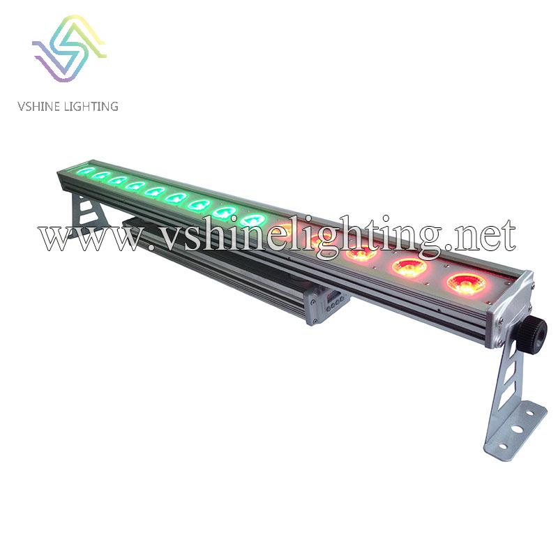 QT-WL1430P-B Outdoor 14PCS 30w RGB 3in1 COB Bar Light Wall Washer Pixel Control