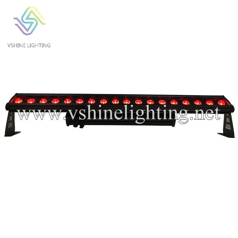 QT-WL618-B Outdoor 18PCS RGBWAUV 6in1 LED Bar Light Wall Washer